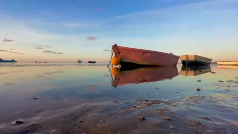 Low tide senity 1 Stock Footage 233644290