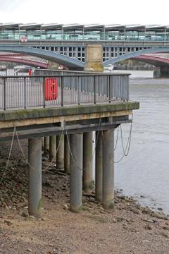 Low Tide Thames Stock Photos