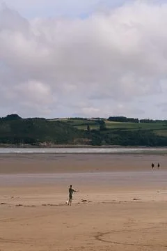 Low tide walk Stock Photos