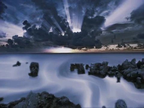 Low tides Stock-Illustration