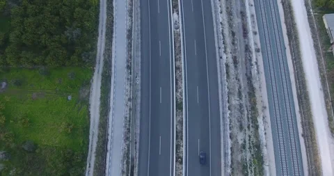 Low traffic highway Stock Footage 253132020