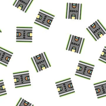 Low traffic road vector seamless pattern Stock Illustration
