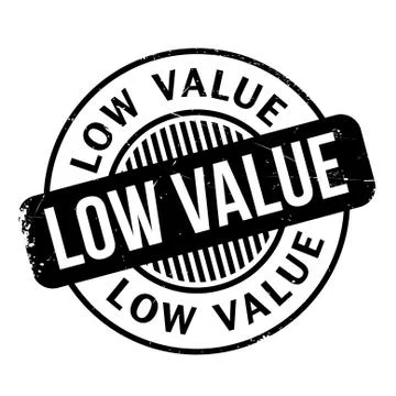 Low Value rubber stamp Stock Illustration