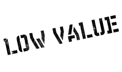 Low Value rubber stamp Stock Illustration