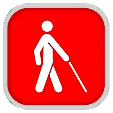 Low vision access sign Stock Photos