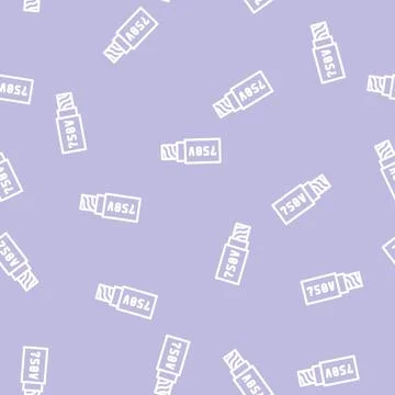 Low voltage cables line vector seamless pattern Illustrazione stock