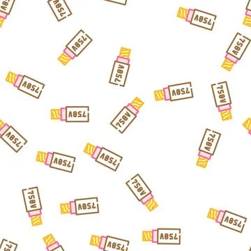Low voltage cables vector seamless pattern Stock Illustration