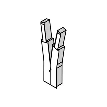 Low voltage wire cable isometric icon vector illustration Stock Illustration