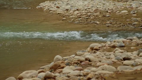 Low water on the Virgin River Stock Footage 265495058