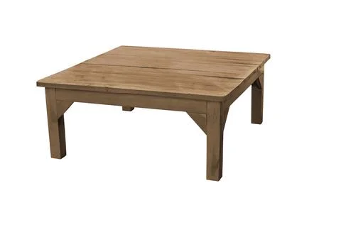 Low wooden table Stock Photos