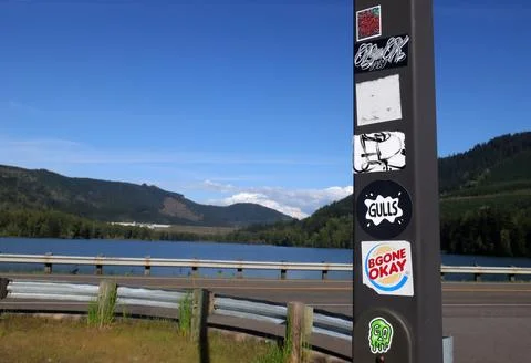 Lowell Stickers Stock Photos