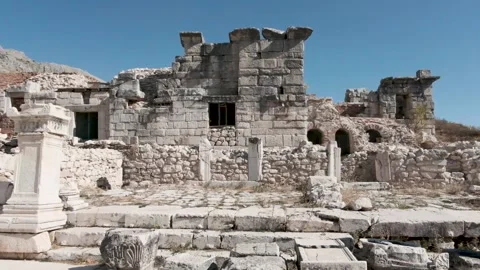 The Lower Agora And Its Trajanic Then Severan Nymphaeum Stock Footage 221618636