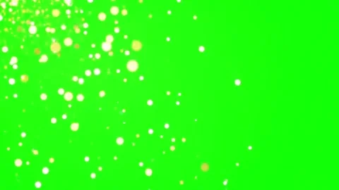 Lower Angle View of Falling Glitter on Green Screen Stock Footage 313114674