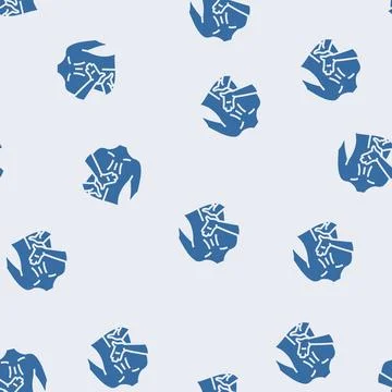Lower back massage therapy glyph seamless pattern Stock Illustration
