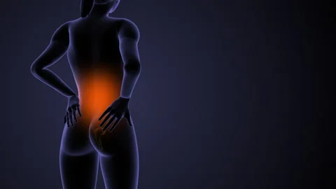 Lower Back Pain During Menstruation Stock-Footage 263946829