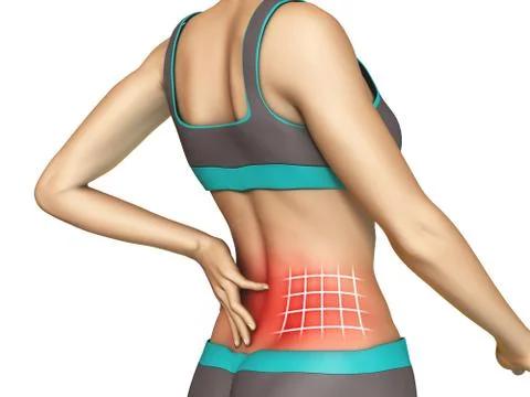 Lower back pain Illustrazione stock