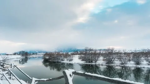 Lower Bear River Timelapse Stock Video stock 252103651