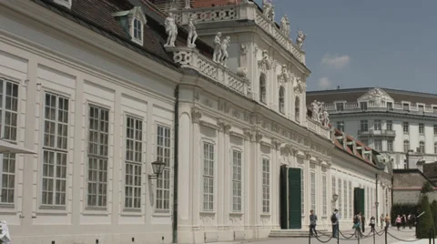Lower Belvedere 4K - Medium Wide Shot - Vienna Video stock 39207334