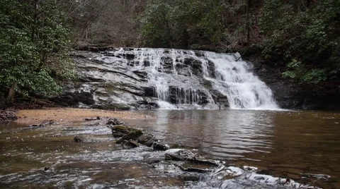 Lower Black Falls Stockbeeldmateriaal 49503882