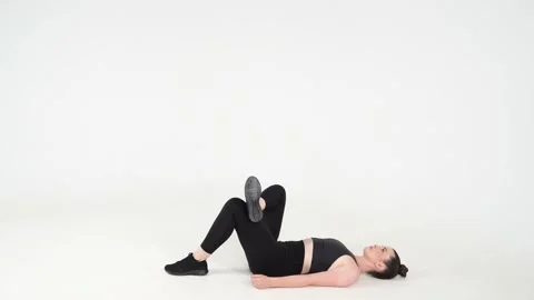 LOWER BODY STRETCHING Stock Footage 166294334