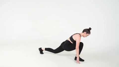 LOWER BODY STRETCHING Stock Footage 166294343