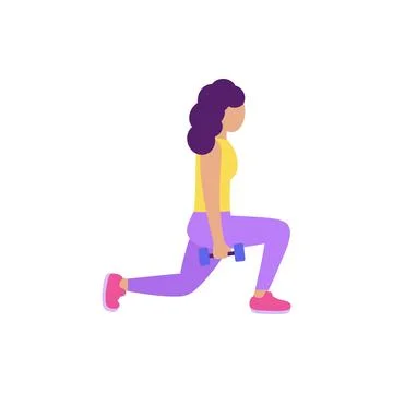 Lower body workout Stock Illustration