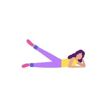 Lower body workout Stock Illustration