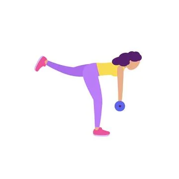 Lower body workout Stock Illustration