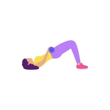 Lower body workout Stock Illustration
