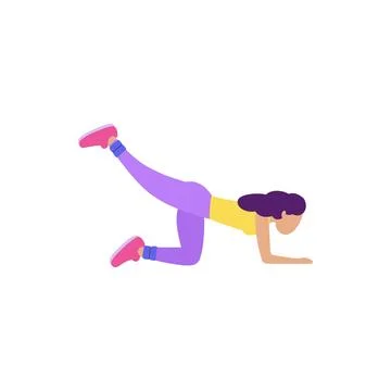 Lower body workout Stock Illustration
