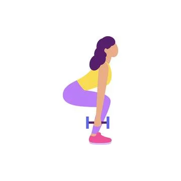 Lower body workout Stock Illustration