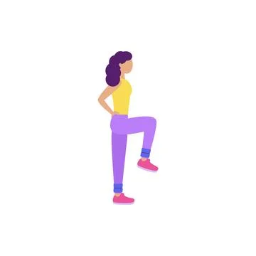 Lower body workout Stock Illustration