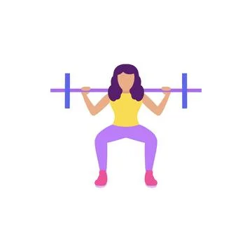 Lower body workout Stock Illustration