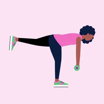 Lower Body workout Ilustración de archivo