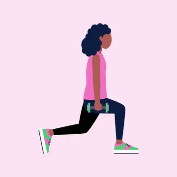 Lower Body workout Ilustração Stock