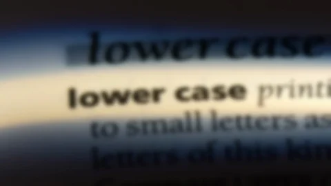 Lower case word in a dictionary. Stock Footage 99563018