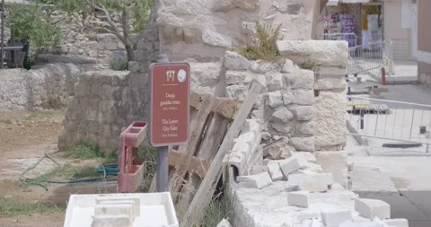 The Lower City Gates Stock Footage 133739032