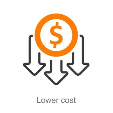 Lower cost Stock Illustration