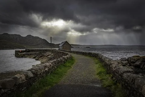 Lower Diabaig Pier Stock Photos