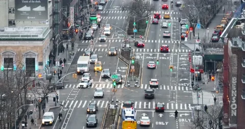 Lower East Side Cloudy Multi Clip Vídeo Stock 167673668