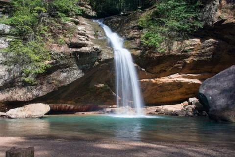 Lower Falls hocking hills Stock Photos