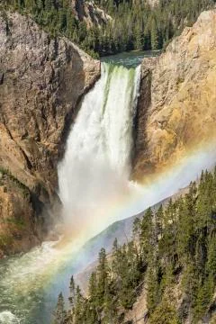 Lower Falls Rainbow Foto stock