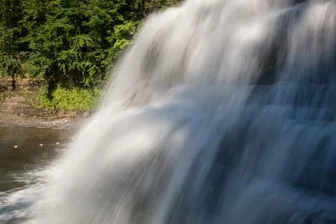 Lower Falls, Robert E Treman State Park, New York Stock Photos