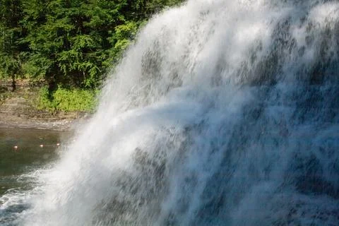 Lower Falls, Robert E Treman State Park, New York Stock Photos