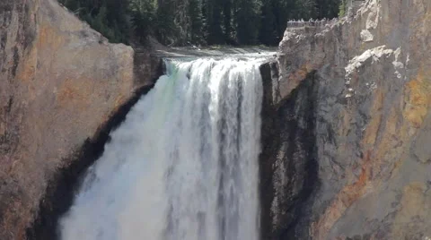 Lower Falls Yellowstone Video stock 65767932