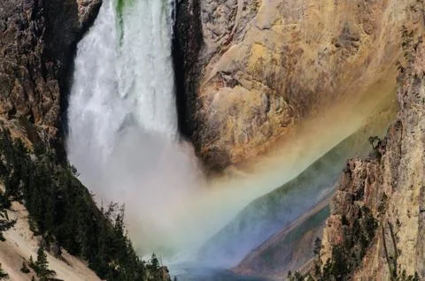 Lower Falls of the Yellowstone Stock Photos