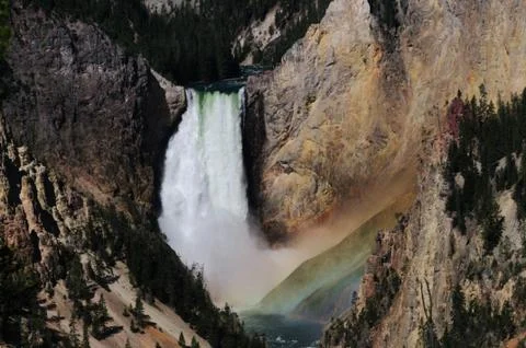 Lower Falls of the Yellowstone Stock Photos