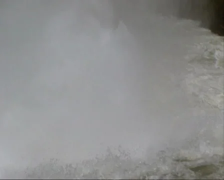 Lower Falls in Yellowstone river - full screen Stock Footage 35463946