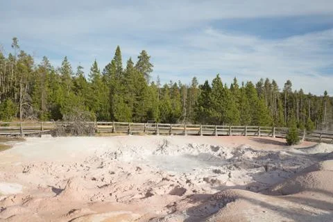 Lower geyser basin Stock Photos