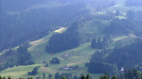 Lower Hahnenkamm, Kitzbühel Stock Footage 34861968